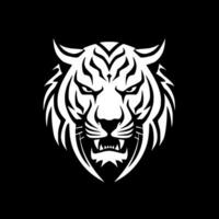 tigre, noir et blanc vecteur illustration