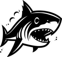 requin, noir et blanc vecteur illustration