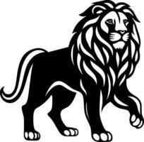 Lion - minimaliste et plat logo - vecteur illustration