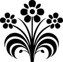 fleur - minimaliste et plat logo - vecteur illustration