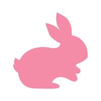 silhouette de le Pâques lapin dans divers pose. Pâques Oeuf Festival salutation carte décoratif éléments vecteur