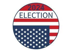 2024 présidentiel élection journée dans Etats-Unis, novembre 5, carte conception. voter pour votre futur vecteur