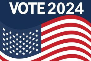 2024 présidentiel élection journée dans Etats-Unis, novembre 5, carte conception. voter pour votre futur vecteur