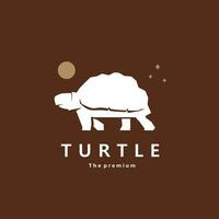 animal tortue Naturel logo vecteur icône silhouette rétro branché