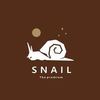animal escargot Naturel logo vecteur icône silhouette rétro branché