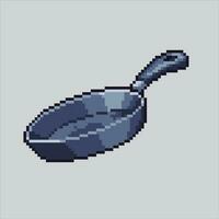 pixel art illustration friture poêle. pixélisé friture poêle. friture la poêle pour cuisine cuisine. pixélisé pour le pixel art Jeu et icône pour site Internet et vidéo jeu. vieux école rétro. vecteur