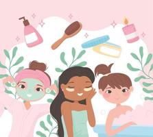 soins de beauté pour femmes vecteur