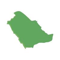 carte silhouette arabie saoudite vecteur