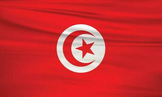 illustration de Tunisie drapeau et modifiable vecteur Tunisie pays drapeau