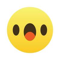 vecteur surprise emoji illustration sur blanc