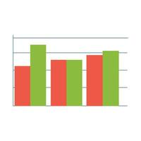 vecteur illustration de Les données une analyse graphique