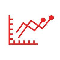 vecteur statistiques graphique avec flèches sur blanc