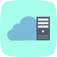 icône de vecteur de données de nuage