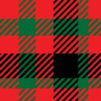 Noël modèle sans couture plaid répéter vecteur avec rouge vert et noir. Couleur conception pour imprimer, cadeau envelopper, textile, Noël tartan arrière-plans