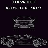Chevrolet corvette Raie voiture plan vecteur