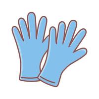 gants médicaux en latex vecteur