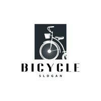 vélo logo conception vélo sport club Facile ancien noir silhouette modèle illustration vecteur