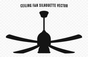 une plafond ventilateur vecteur noir silhouette gratuit