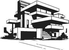 branché habitat marque moderne maison conception vecteur logo élégant vivant symbole élégant maison idée vecteur icône