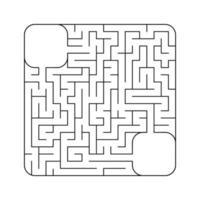 labyrinthe abstrait. jeu pour les enfants. casse-tête pour les enfants. énigme du labyrinthe. illustration vectorielle vecteur