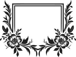 pétale symétrie vecteur floral icône géométrique fleur noir tuile conception logo