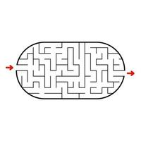 labyrinthe abstrait. jeu pour les enfants. casse-tête pour les enfants. énigme du labyrinthe. illustration vectorielle. vecteur