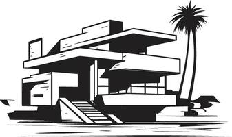 vogue Accueil icône élégant maison idée vecteur logo chic vivant crête moderne maison conception vecteur icône