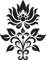 ouvré patrimoine décoratif ethnique floral vecteur hérité charme ethnique floral logo icône conception