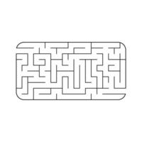 labyrinthe abstrait. jeu pour les enfants. casse-tête pour les enfants. énigme du labyrinthe. illustration vectorielle vecteur