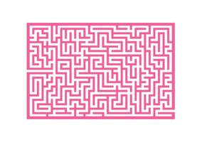 labyrinthe abstrait. jeu pour les enfants. casse-tête pour les enfants. énigme du labyrinthe. illustration vectorielle de couleur. vecteur