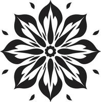 minimaliste pétale esquisser lisse noir logo élégant vecteur fleur noir iconique emblème
