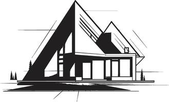 contemporain habitation marque moderne propriété conception vecteur logo innovant résidence symbole propriété idée vecteur icône
