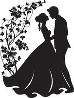 personnalisé élégance des couples décoratif Cadre opulent affaire la mariée et jeune marié souvenir Cadre vecteur