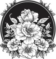 fleur Toile floral Contexte logo icône florissant élégance vecteur floral logo conception