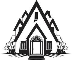 Facile habitat marque minimal maison conception dans vecteur contemporain habitation icône minimal maison vecteur emblème