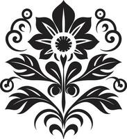 hérité charme ethnique floral logo icône conception tribal ornements ethnique floral emblème vecteur
