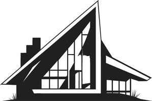 architectural éclat symbole maison conception vecteur icône contemporain demeure emblème architecture idée vecteur logo