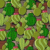 illustration vectorielle mignon. cactus, aloès, succulentes. éléments naturels décoratifs vecteur