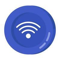 icône de téléchargement premium du signal wifi vecteur