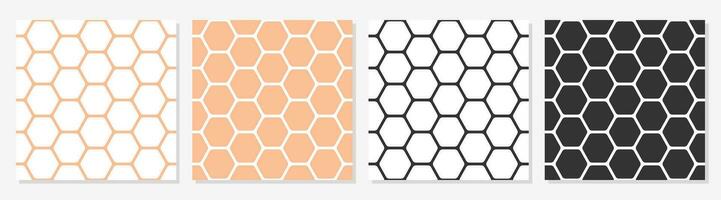 sans couture ruche nid d'abeille modèle, hexagonal mode géométrique symétrie conception, modèle pour fond d'écran, emballage, tissu, vêtements, production, impression, vecteur illustration