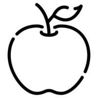 Pomme icône illustration pour la toile, application, infographie, etc vecteur