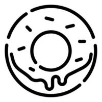 Donut icône illustration pour la toile, application, infographie, etc vecteur