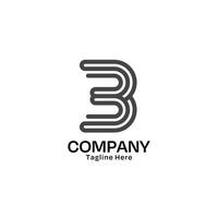 lettre b logo conception avec minimaliste style pour entreprise et affaires vecteur