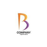 lettre b logo conception avec minimaliste style pour entreprise et affaires vecteur