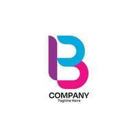 lettre b logo conception avec minimaliste style pour entreprise et affaires vecteur