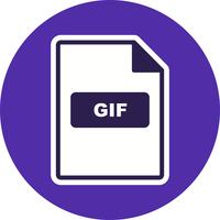 Icône de vecteur GIF