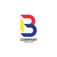 lettre b logo conception avec minimaliste style pour entreprise et affaires vecteur