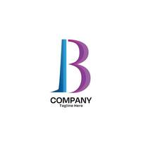 lettre b logo conception avec minimaliste style pour entreprise et affaires vecteur