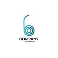 lettre b logo conception avec minimaliste style pour entreprise et affaires vecteur