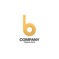 lettre b logo conception avec minimaliste style pour entreprise et affaires vecteur